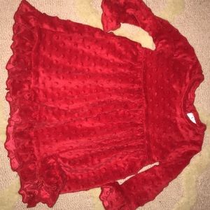 Minky dot dress 12/18m